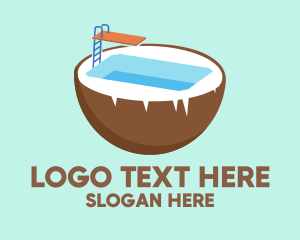 Tub - Coco Swimming Pool logo design