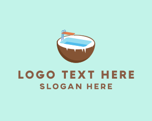 Pool - Coco Swimming Pool logo design