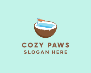 Coco Swimming Pool logo design