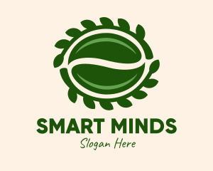 Eco - Green Seed Leaves logo design