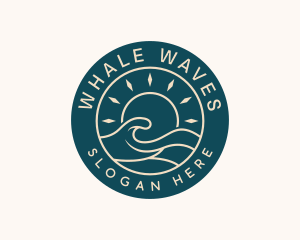 Ocean Tide Waves logo design