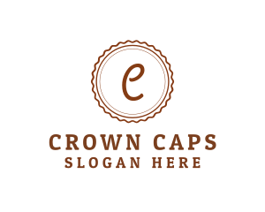 Minimalist Bottle Cap logo design