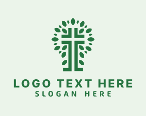 Faith - Leaf Cross Fellowship logo design