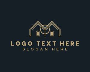 Roofing - House Construction Repair logo design