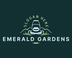 Gardening Mower Landscaping logo design