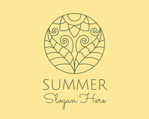 Summer Plant Garden logo design