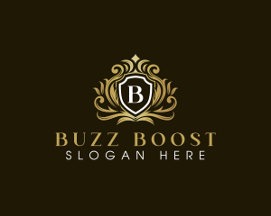 Royal Elegant Shield Crown logo design