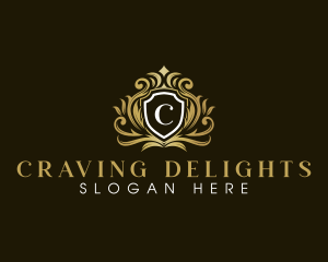 Royal Elegant Shield Crown logo design