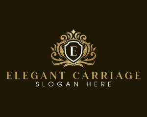 Royal Elegant Shield Crown logo design