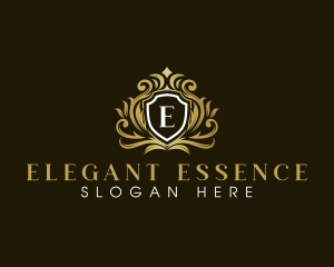 Royal Elegant Shield Crown logo design