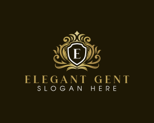 Royal Elegant Shield Crown logo design