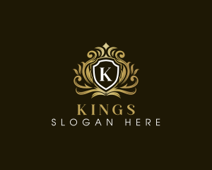 Royal Elegant Shield Crown logo design