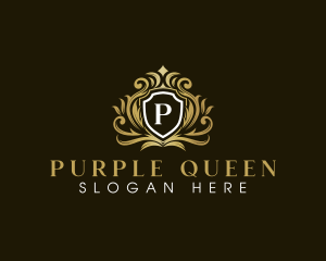 Royal Elegant Shield Crown logo design