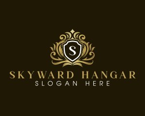 Royal Elegant Shield Crown logo design