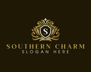 Royal Elegant Shield Crown logo design