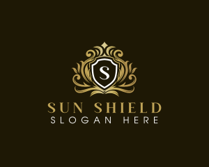 Royal Elegant Shield Crown logo design