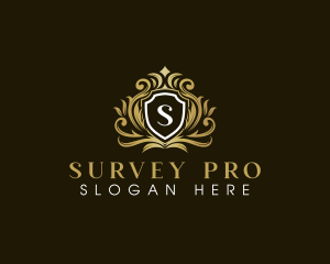 Royal Elegant Shield Crown logo design