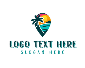 Palm Tree - Vacation Travel Agency logo design