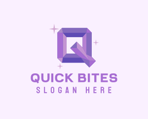 Shiny Gem Letter Q logo design