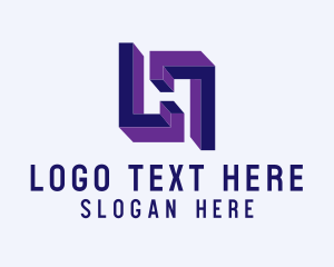 Office - Professional Negative Space Letter H logo design