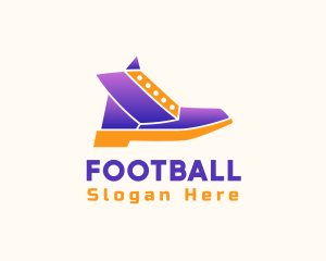 Modern Gradient Boots Shoe Logo