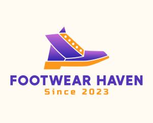 Boots - Modern Gradient Boots Shoe logo design