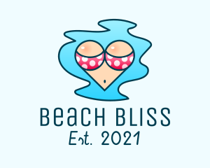 Swimsuit - Heart Summer Swimsuit logo design