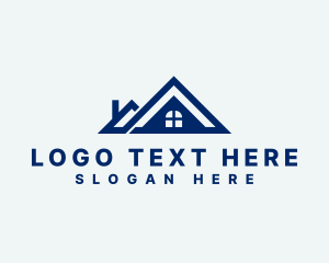 Home Inspection - House Roofing Window logo design