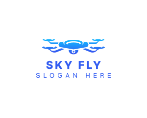 Drone Camera Aerial logo design