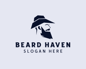 Beard - Hipster Beard Hat logo design