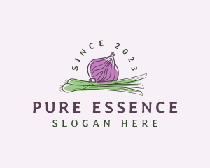 Ingredient - Onion Vegetable Crop logo design