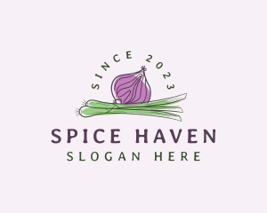 Onion Vegetable Crop logo design