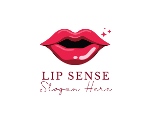 Lip - Sexy Red Lips logo design