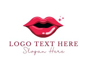 Feminine - Sexy Red Lips logo design