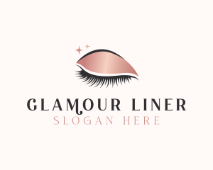 Eyeliner - Beauty Cosmetic Lashes logo design