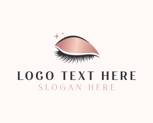 Model - Beauty Cosmetic Lashes logo design