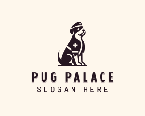 Pug - Canine Therapy Dog logo design