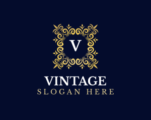 Vintage Ornamental Luxury logo design