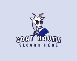 Goat King Gamer logo design