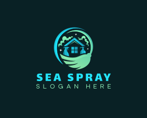 Housekeeping Cleaning Sanitation logo design