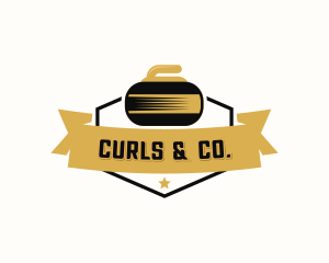 Curling Sports Tournament logo design