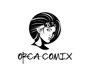 Avatar - Black Steampunk Goggles Woman Gaming logo design