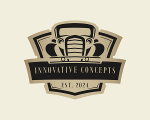 Vintage Car Transportation Logo