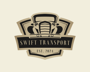 Vintage Car Transportation logo design