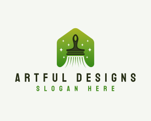 Paint Brush Remodeling logo design