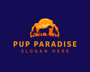 Mountain Dog Animal logo design