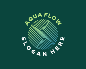 Surf Water Wave logo design