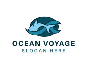 Blue Ocean Fish logo design