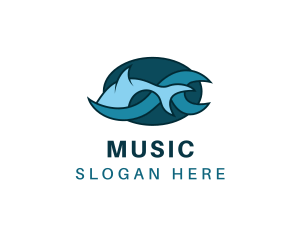 Ocean Fish - Blue Ocean Fish logo design