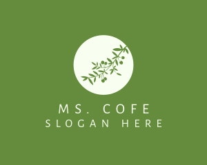 Green Olive Branch logo design